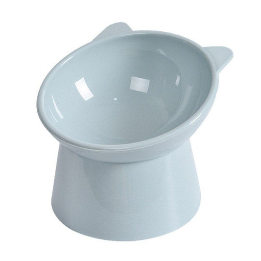 Blue Kitty Ears Elevated Pet Bowl