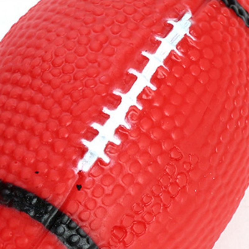 Red Football Pet Toy