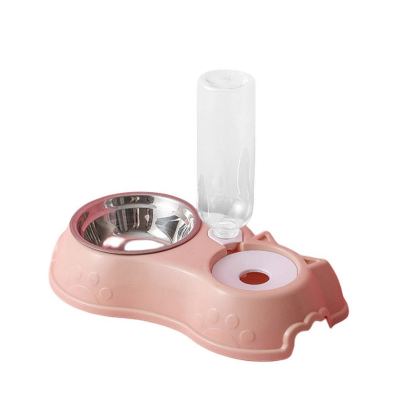 Navy Cute Ears 2-in-1 Pet Feeder