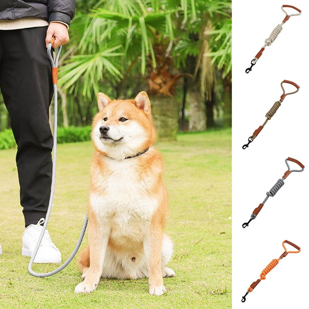 Orange Heavy Duty Nylon Rope Dog Leash