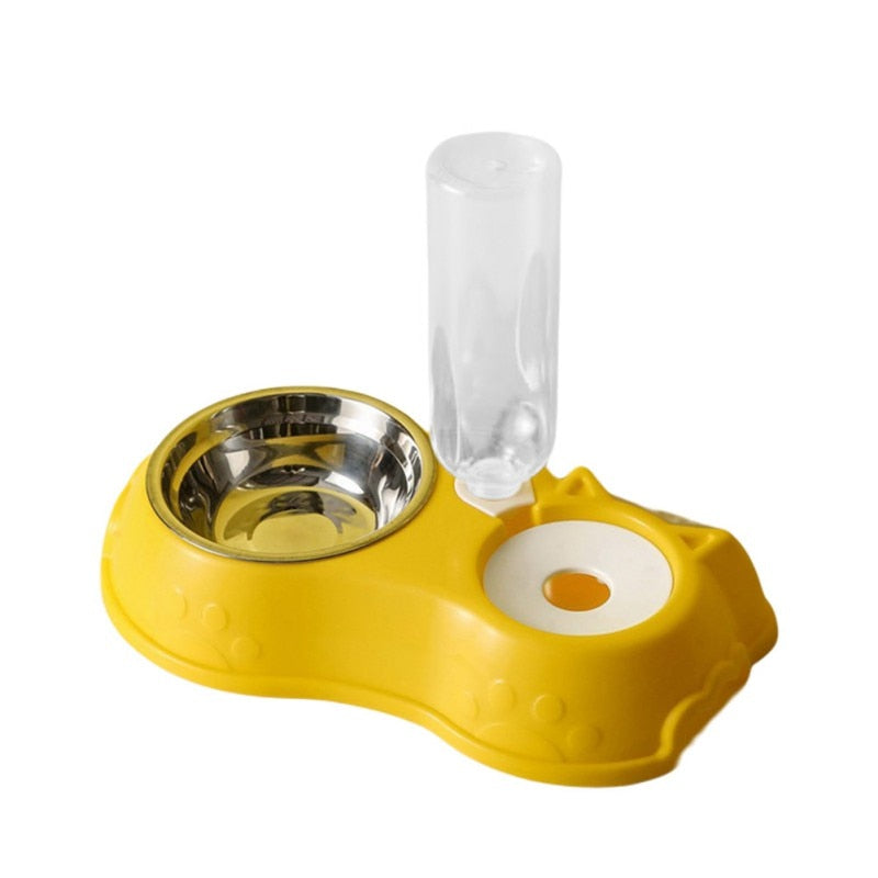 Navy Cute Ears 2-in-1 Pet Feeder