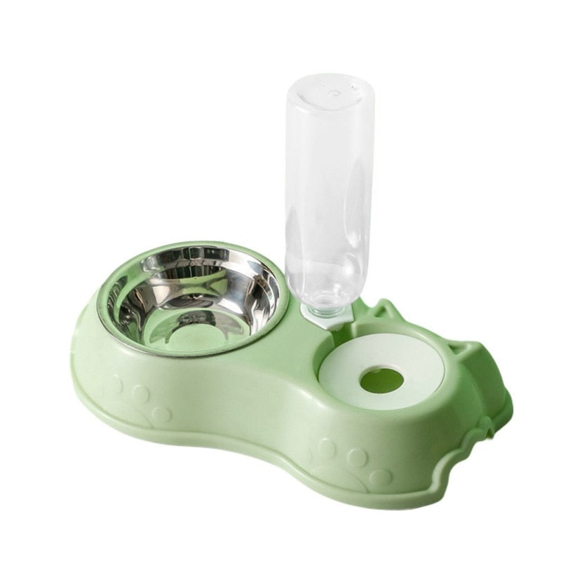 Navy Cute Ears 2-in-1 Pet Feeder