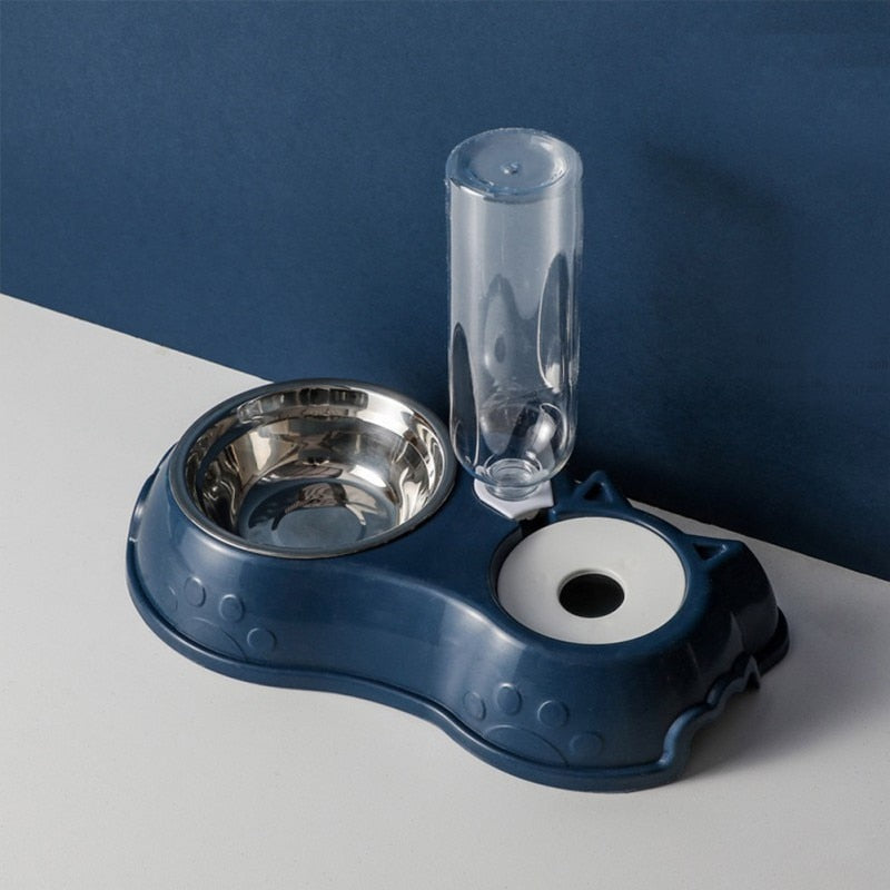 Aqua Cute Ears 2-in-1 Pet Feeder