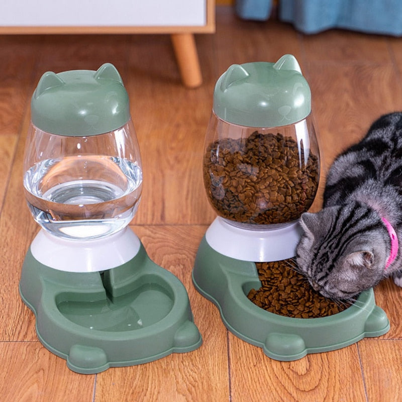 Pink Automatic Pet Feeder