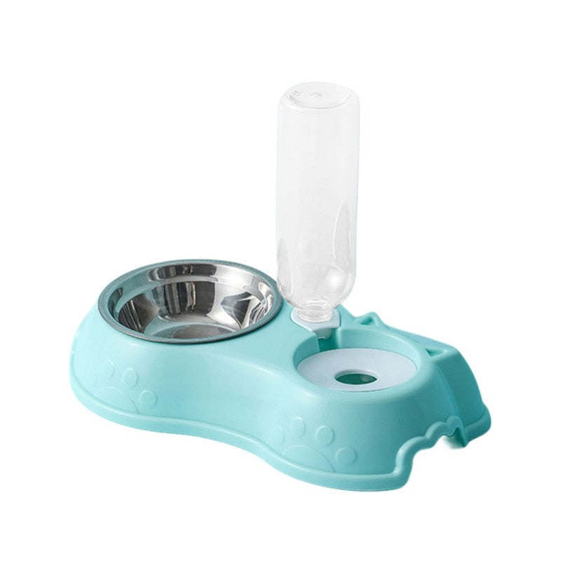 Navy Cute Ears 2-in-1 Pet Feeder