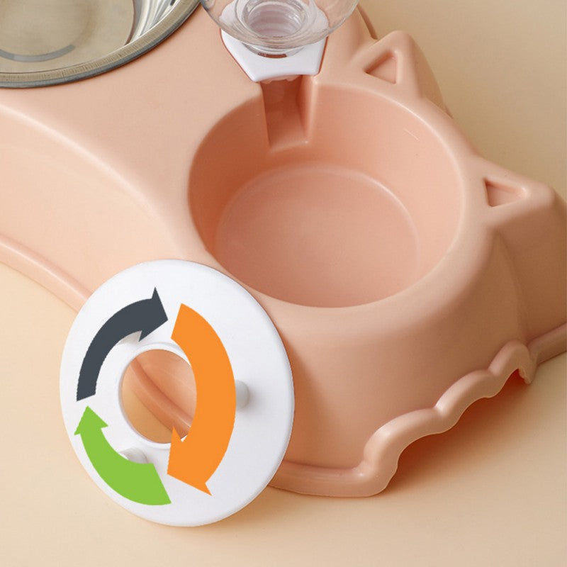 Aqua Cute Ears 2-in-1 Pet Feeder