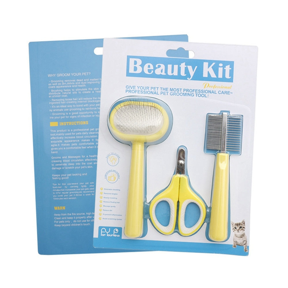 3pc Pet Grooming Kit