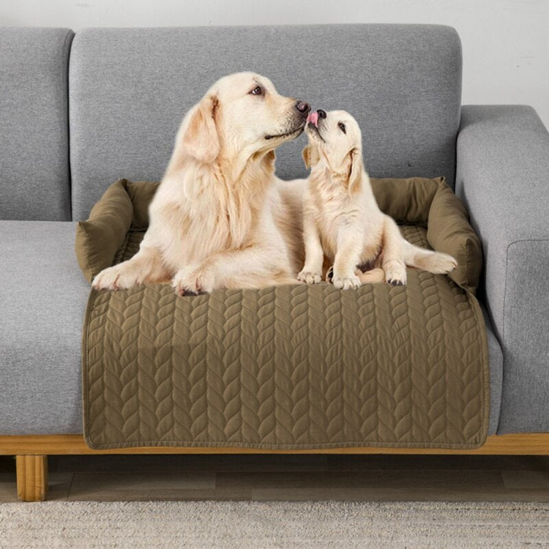 Khaki Pet Sofa Mat