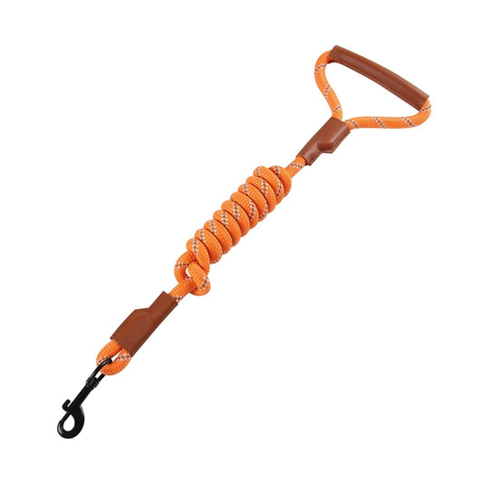 Orange Heavy Duty Nylon Rope Dog Leash