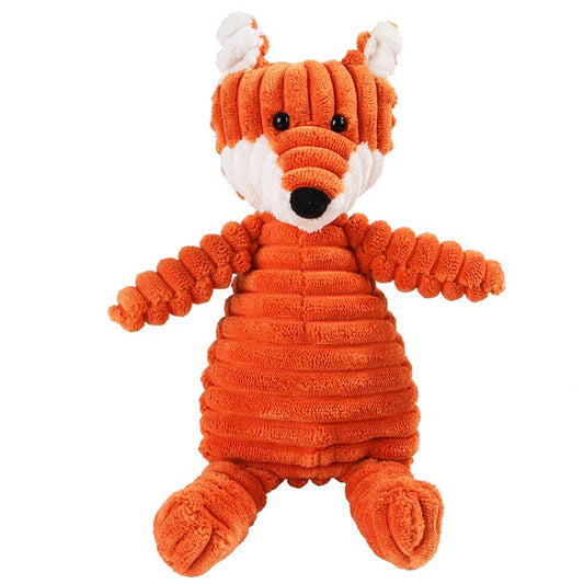 Fox Plush Dog Squeaky Toy