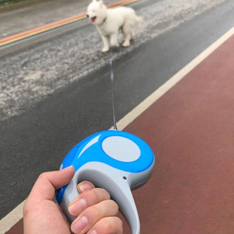 Pink Heavy Duty Retractable Dog Leash