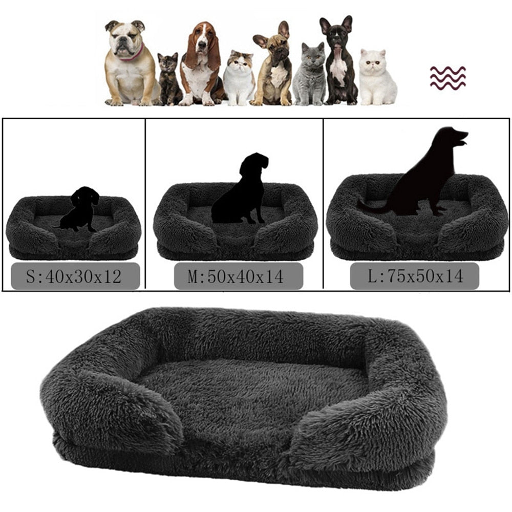 Brown Ultra Plush Pet Bed