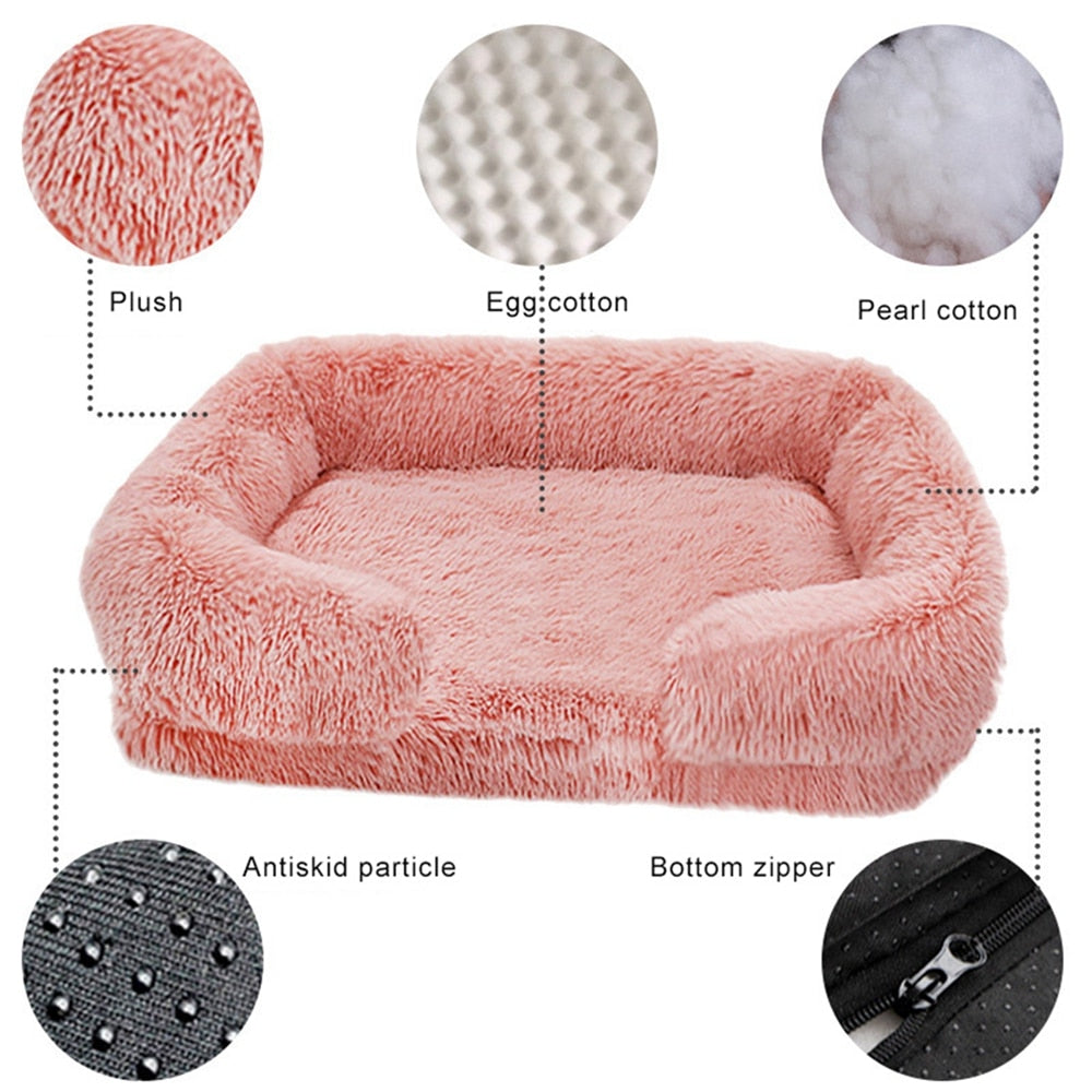 Brown Ultra Plush Pet Bed